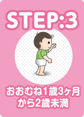 STEP:03 おおむね1歳3ヶ月から2歳未満